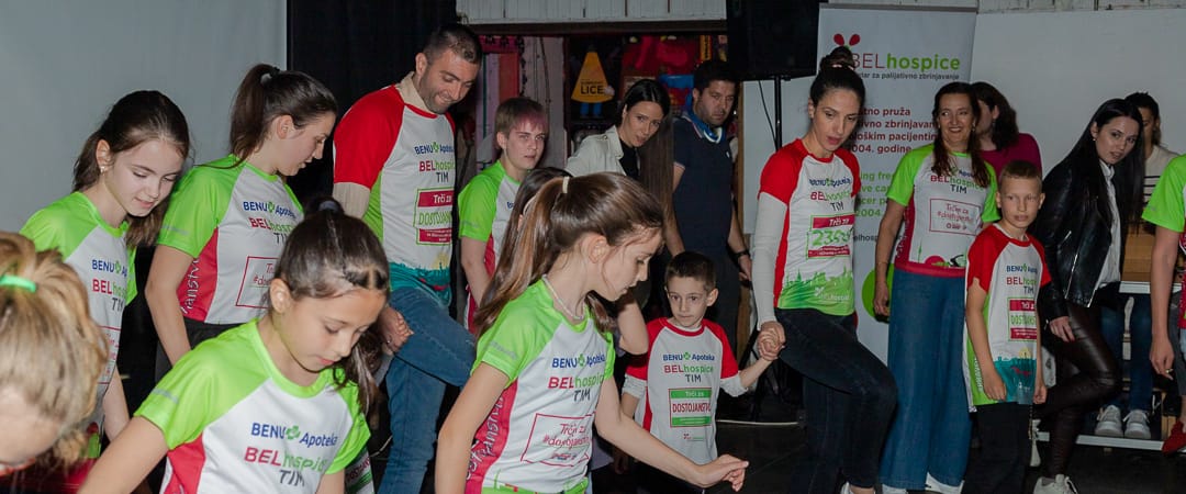 Pasta party of the BELhospice team before the 37th Belgrade Marathon