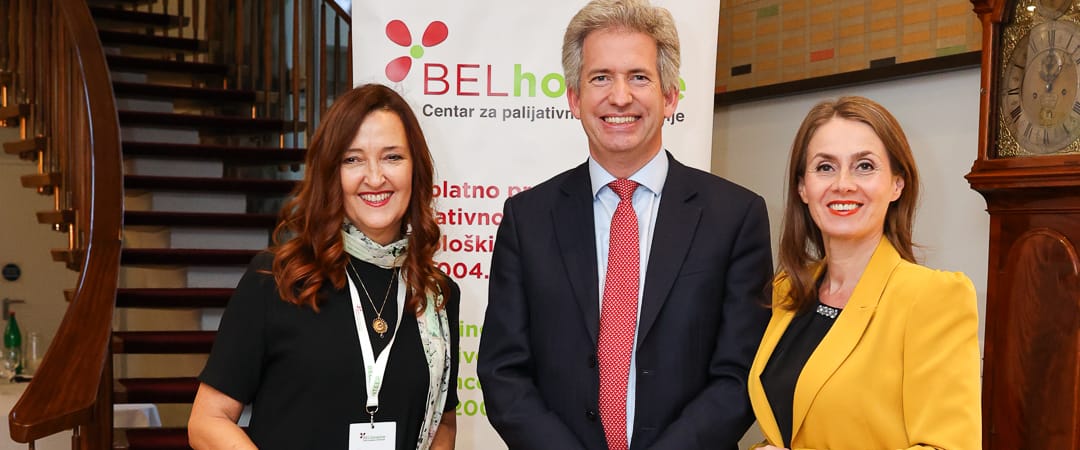 20 years of commitment to palliative care were celebrated with a formal reception at the residence of the British ambassador